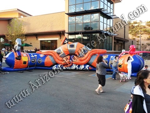 Pirate Themed Inflatable Crawl Thru Obstacle Course Rental, Buccaneers Revenge